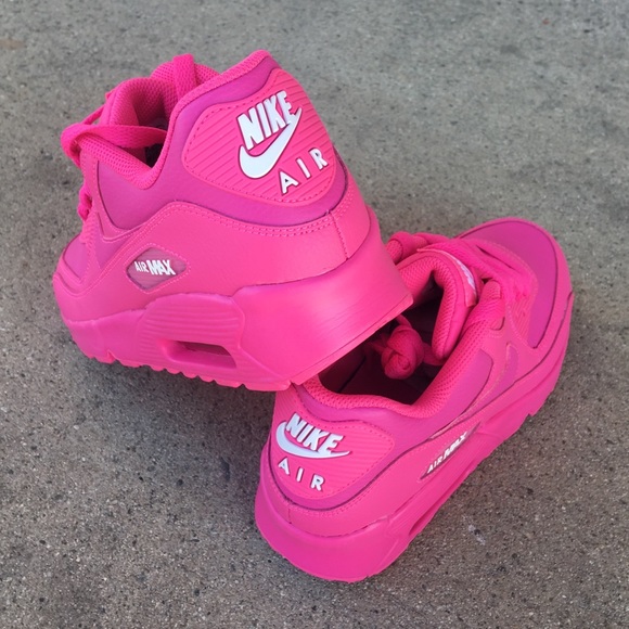 NIKE AIR MAX 90 PINK GS YOUTH GIRLS BOYS - Picture 5 of 7